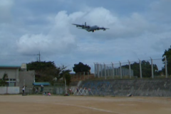 普天間第二小学校米軍機